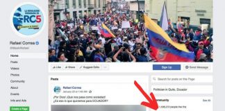 Facebook Removes Official Page of Ecuador’s Former President