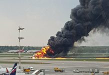 Moscow airport plane fire: Forty-one people killed in Aeroflot crash landing