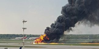 Moscow airport plane fire: Forty-one people killed in Aeroflot crash landing