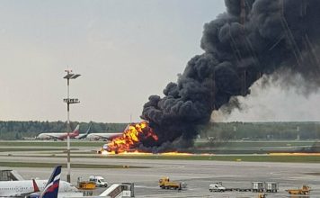 Moscow airport plane fire: Forty-one people killed in Aeroflot crash landing