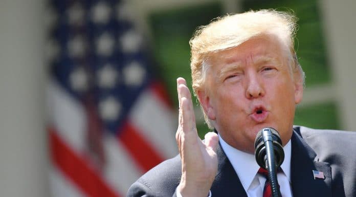 ON HIS WAY TO MONTOURSVILLE, PENNSYLVANIA, TRUMP SAID THAT IRAN DOES NOT CURRENTLY POSE A DIRECT THREAT TO THE UNITED STATES.