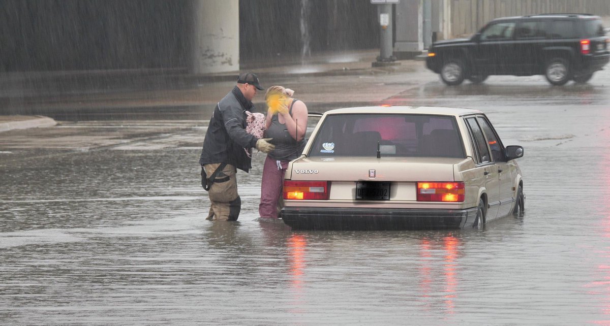 Deadly Thunderstorms: Fort Worth Fire Department assisted with a citizen stuck in high water on Wednesday.