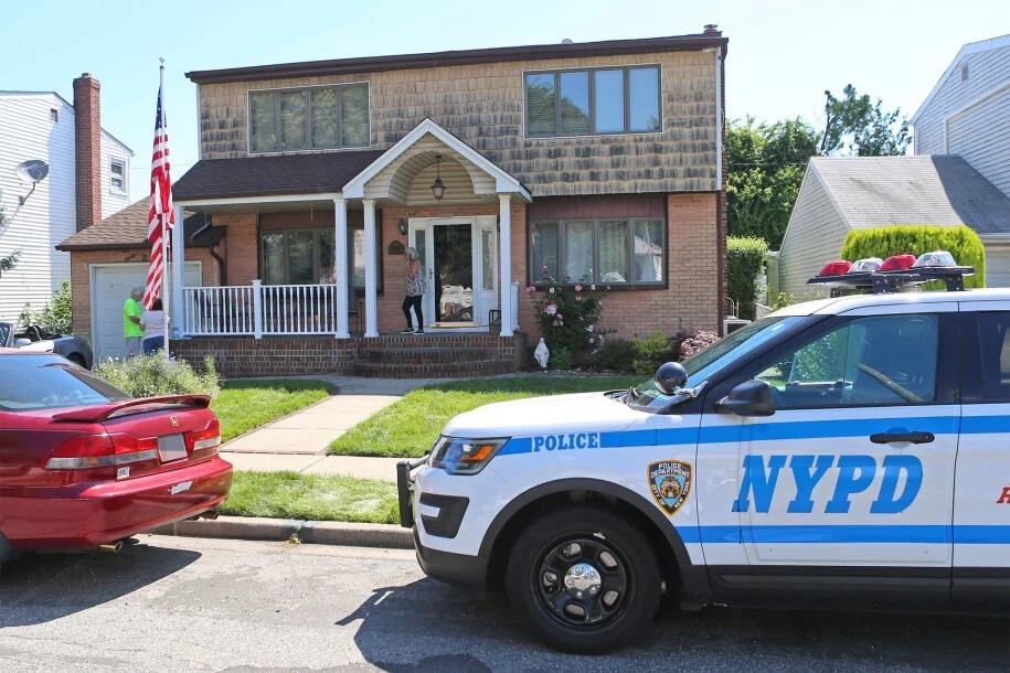 Long Island NYPD crime scene.