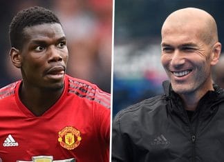 Paul Pogba and Zinedine Zidane