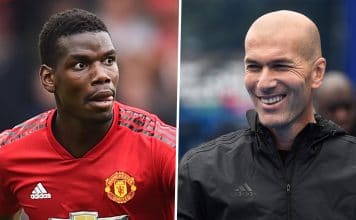 Paul Pogba and Zinedine Zidane