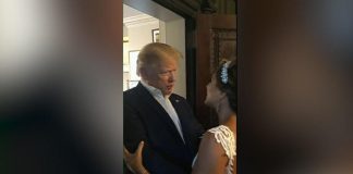 Donald Trump Attends a wedding and the crowd Chants