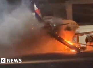 Watch: Flames and thick smoke engulf plane in Brazil after fire breaks out