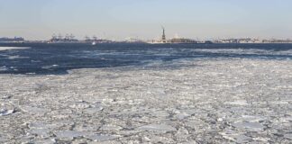 Bitter cold grips eastern US as ice forms on rivers