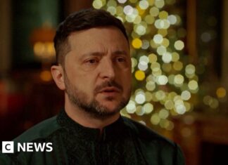 Zelensky says peace deal is 90% ready in New Year address