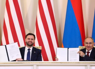 Vance promotes peace corridor in historic first visit by US vice president to Armenia