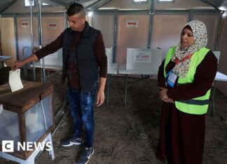 Palestinians in West Bank and some in Gaza vote in local elections