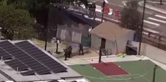 Aerial footage captures police surrounding San Diego Islamic center after shooting reports