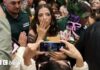 Eurovision winner Dara arrives to screaming fans in Bulgaria