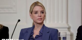 Former US attorney general Pam Bondi testifies in congressional Epstein probe