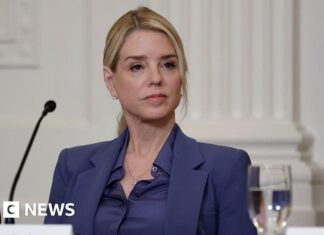 Former US attorney general Pam Bondi testifies in congressional Epstein probe