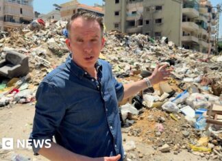 Defiance in Beirut's Hezbollah stronghold during fragile ceasefire