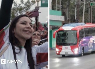 Iran's World Cup football team arrives in Mexico amid US visa row