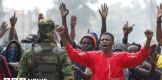 Man reportedly shot at Kenya protest against US Ebola quarantine centre