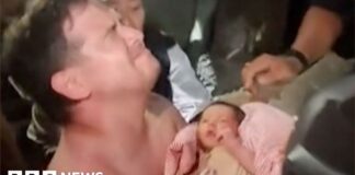 Newborn baby rescued from Venezuela earthquake rubble