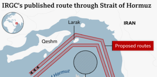 US insists Strait of Hormuz is open as it exchanges strikes with Iran