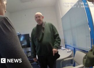 Newly-released video shows Peter Falconio's killer questioned