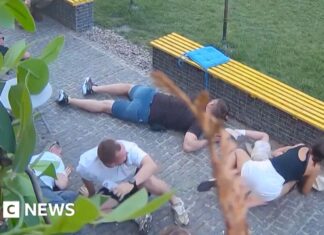 People flee as Russian strike hits near Ukraine coffee shop