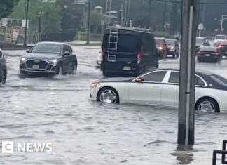 Watch: Torrential rain hits New York and New Jersey triggering flash floods